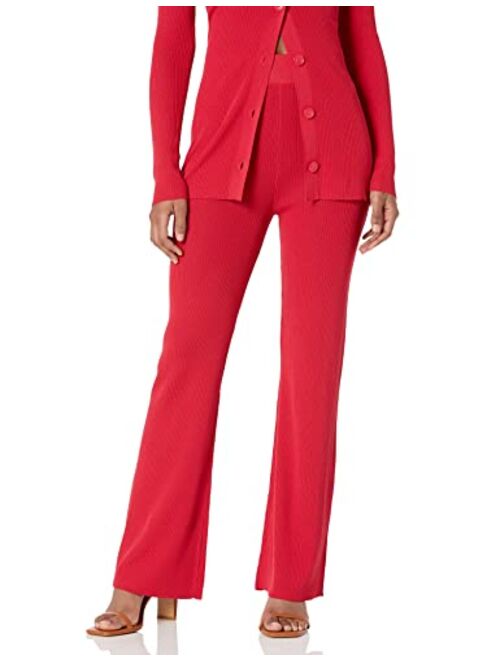 The Drop Women's Ellison Rib Flare Leg Sweater Pant