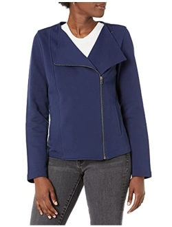 Women's @Caralynmirand Long Sleeve Knit Moto Jacket