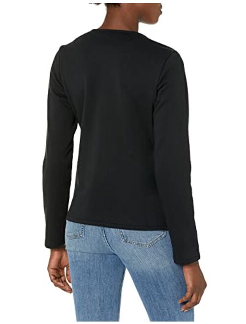 The Drop Women's @Caralynmirand Long Sleeve Knit Moto Jacket