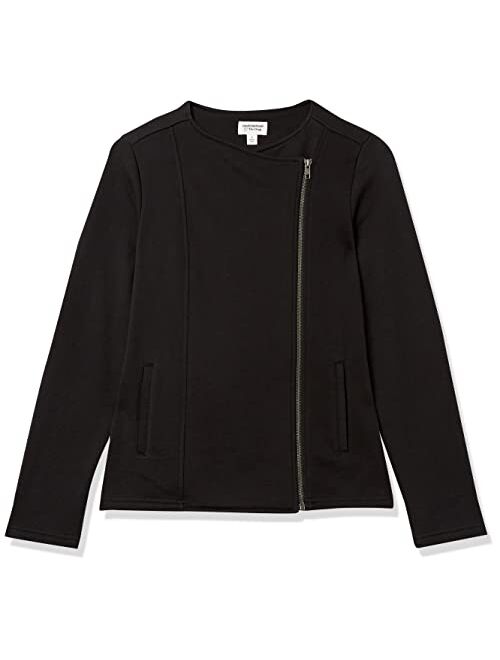 The Drop Women's @Caralynmirand Long Sleeve Knit Moto Jacket