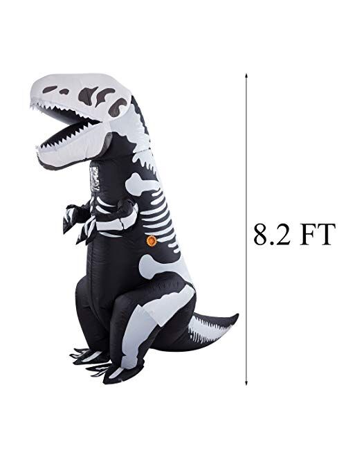 Lulu Home Halloween Dinosaur Costume, Inflatable T-Rex Dinosaur Halloween Costume for Adults