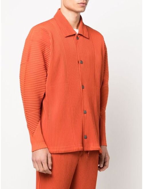 Homme Plisse Issey Miyake pleated long-sleeved shirt