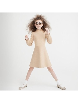 Girls' mockneck sweater-dress