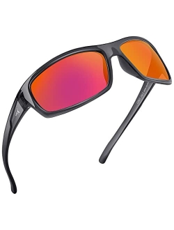 KastKing Kateel Polarized Sport Sunglasses for Men and Women, Ideal for Driving Fishing Cycling and Running,UV Protection