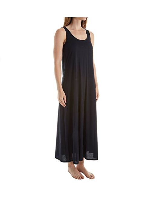 Hanro Women's Cotton Deluxe Long Tank Nightgown