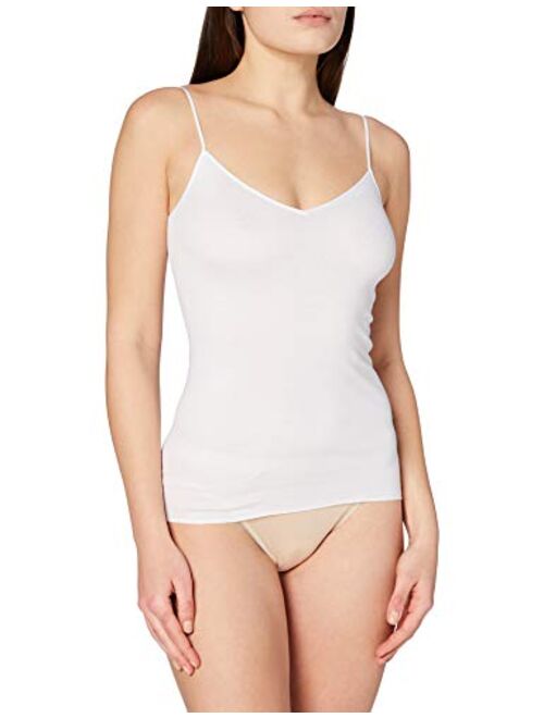 HANRO Women's Cotton Seamless V-Neck Camisole