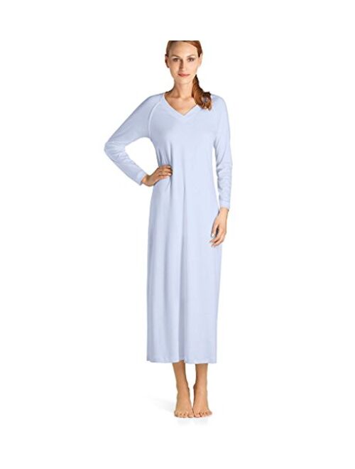 HANRO Women's Pure Essence Sleeve Long Gown