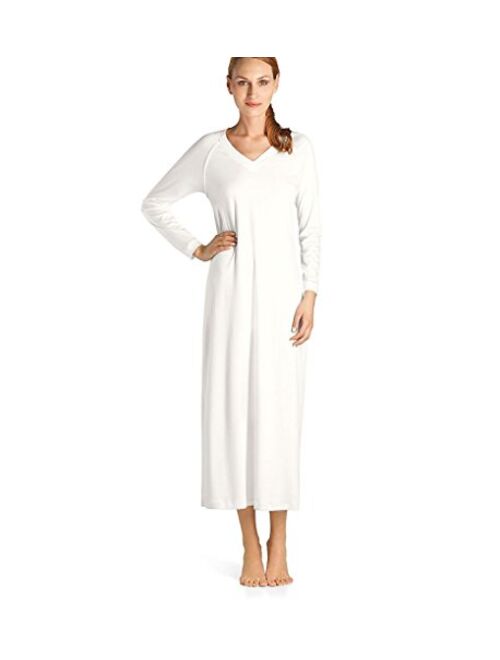 HANRO Women's Pure Essence Sleeve Long Gown