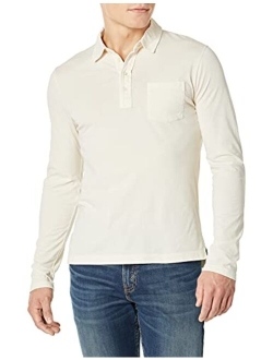 Men Long Sleeve Pensacola Polo Shirt with Pocket