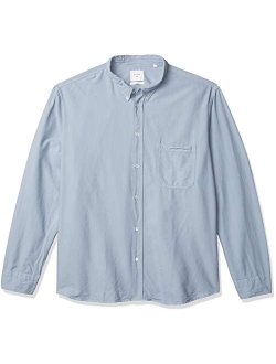 Men's Standard Fit Selvedge Pocket Button Down Shirt