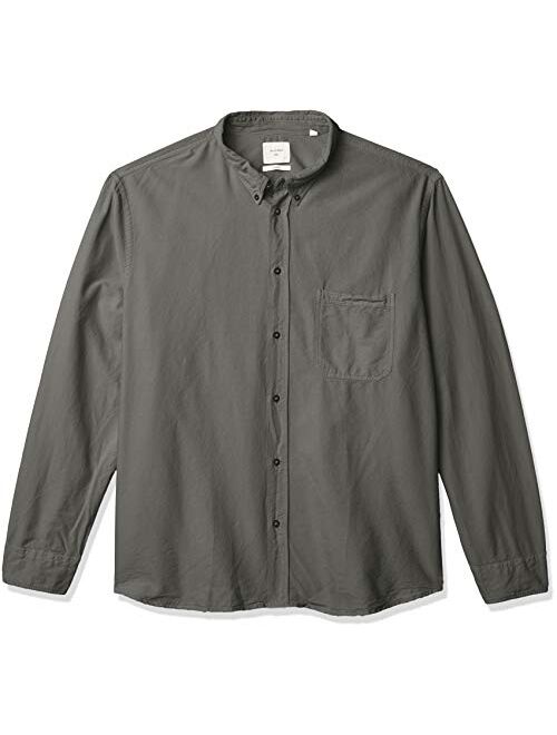 billy reid Men's Standard Fit Selvedge Pocket Button Down Shirt