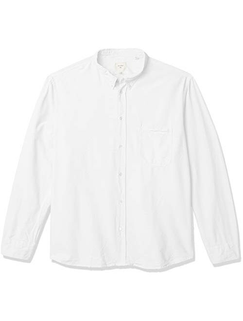 billy reid Men's Standard Fit Selvedge Pocket Button Down Shirt