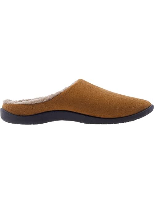 WHITIN Mens Crosuede Slippers Arch Support Indoor /Outdoor House Shoes