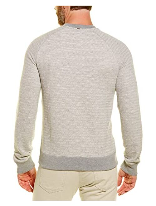 Billy Reid Men's Jacquard Terry Crew