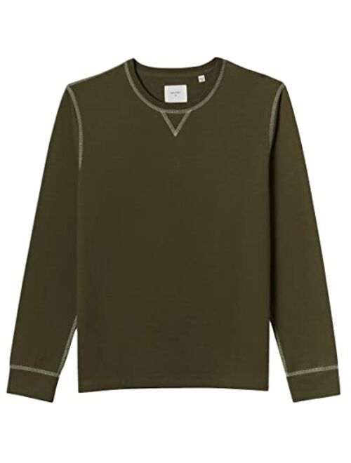 Billy Reid Men's Contrast Stitch Crew Neck