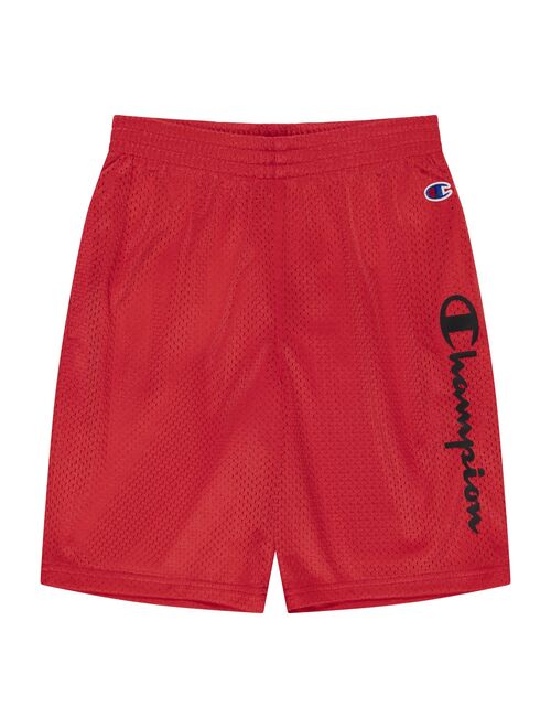 Boys 8-20 Champion Vertical Script Mesh Shorts