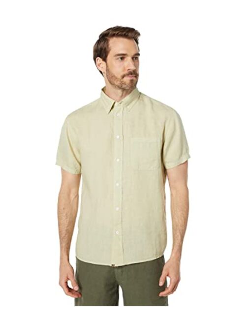 Billy Reid Short Sleeve Tuscumbia Linen Shirt