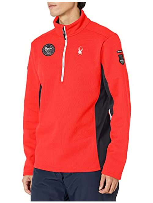 Spyder Men's Bandit Wengen Half Zip Fleece Jacket