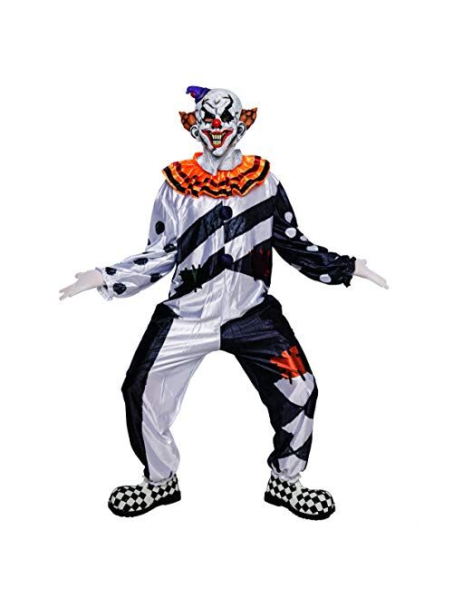 Buy Spooktacular Creations Scary Clown Deluxe Men Costume Set for ...