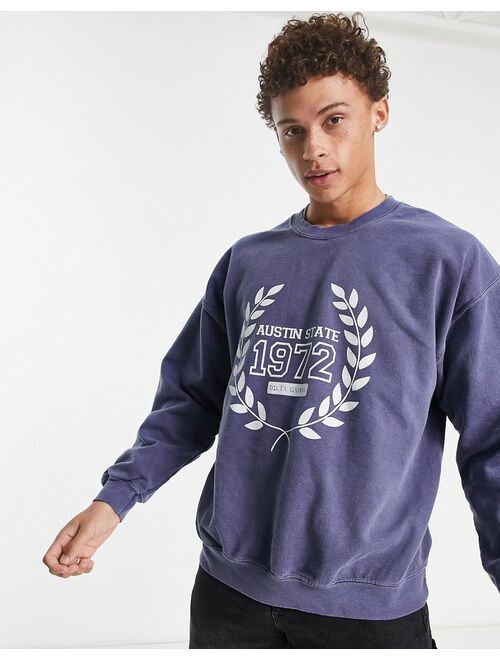 New Look Austin sweatshirt in dark blue