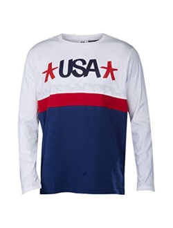 Men's USA Haze Long Sleeve Crew Neck Tee