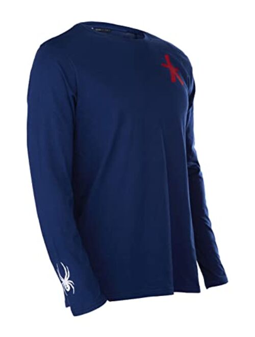 Spyder Men's USA Haze Long Sleeve Crew Neck Tee