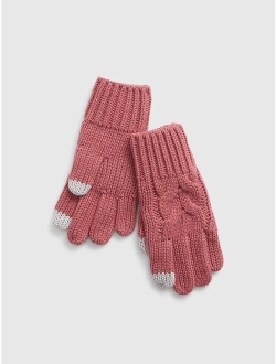 Kids Cable-Knit Gloves