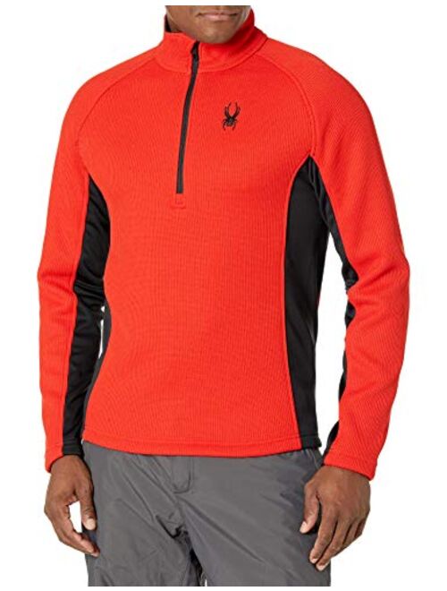 Spyder Active Sports Men's Outbound Half Zip Mid-Weight Mock Neck Sweater