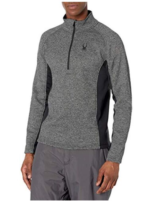 Spyder Active Sports Men's Outbound Half Zip Mid-Weight Mock Neck Sweater