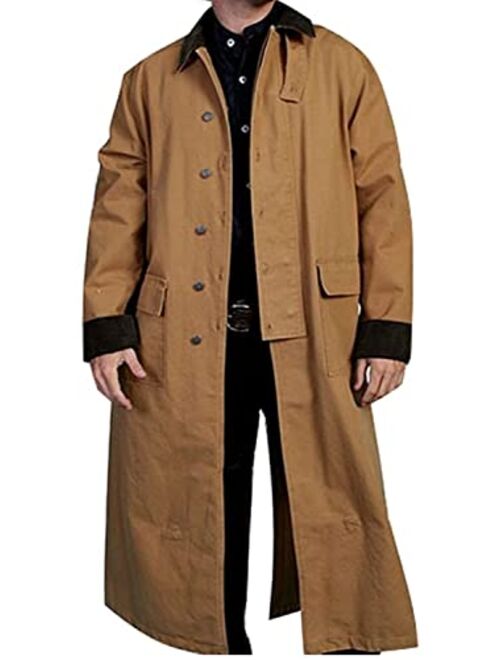 Scully Rangewear Men's Long Canvas Duster