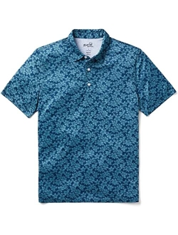 Reyn Spooner Brrr Hawaiian Print Aloha Performance Polo