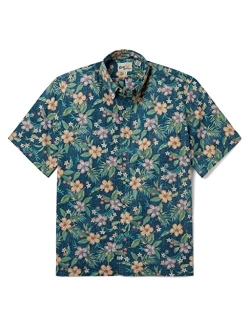 Reyn Spooner Men's Floral Hawaiian Aloha Shirt - Button Front