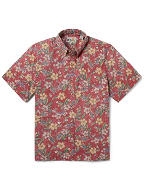 Reyn Spooner Men's Floral Hawaiian Aloha Shirt - Button Front