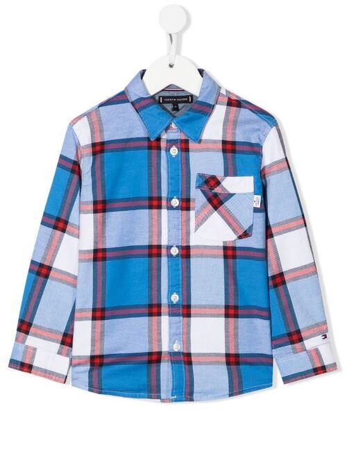 Tommy Hilfiger Junior checked long-sleeve shirt