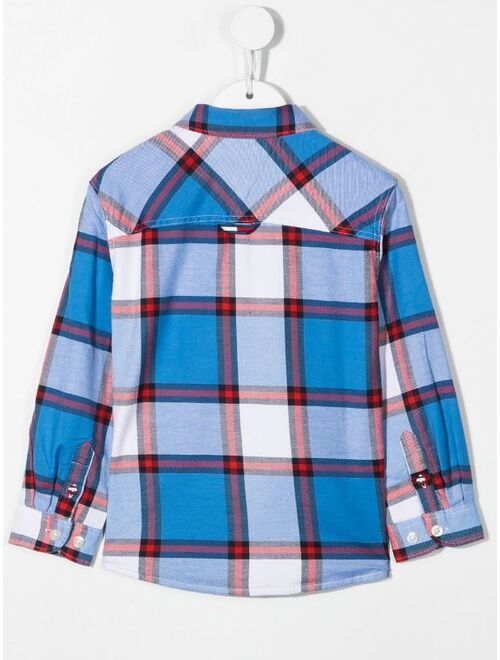 Tommy Hilfiger Junior checked long-sleeve shirt