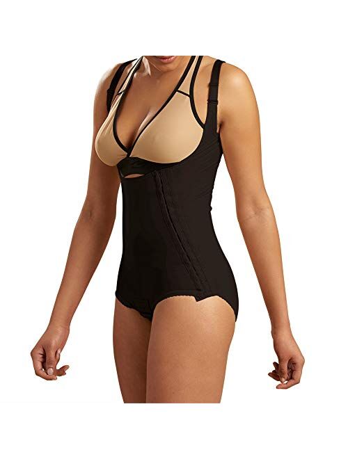 Marena Recovery Panty-Length Post Surgical Compression Girdle, High-Back - M, Black