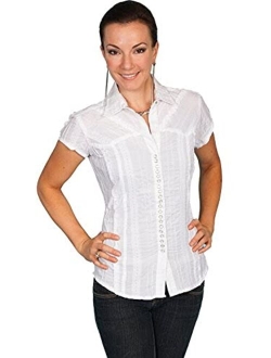 Women's Cap Sleeve Top - Psl-012S Wh