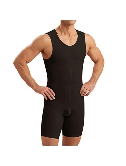 Marena Men's Recovery Sleeveless Bodysuit for Post Surgery