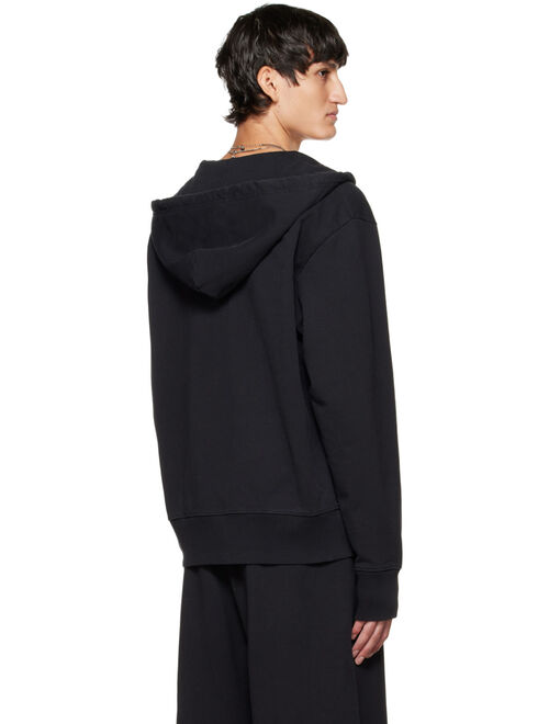 MM6 MAISON MARGIELA Black Flocked Hoodie