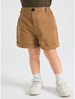 Toddler Boys Roll Up Hem Shorts