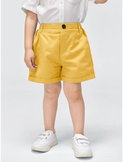 Toddler Boys Roll Up Hem Shorts