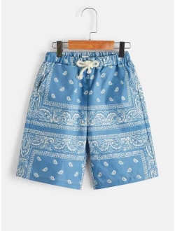 Boys Paisley Print Shorts