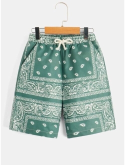 Boys Paisley Print Shorts