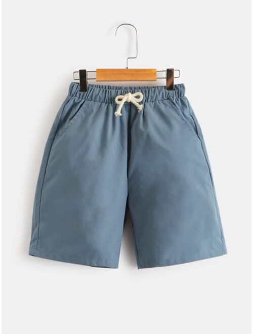 SHEIN Boys 3pcs Drawstring Waist Shorts