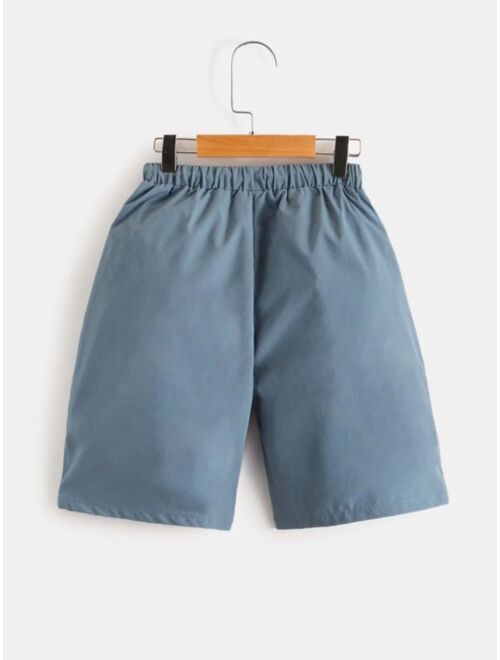 SHEIN Boys 3pcs Drawstring Waist Shorts