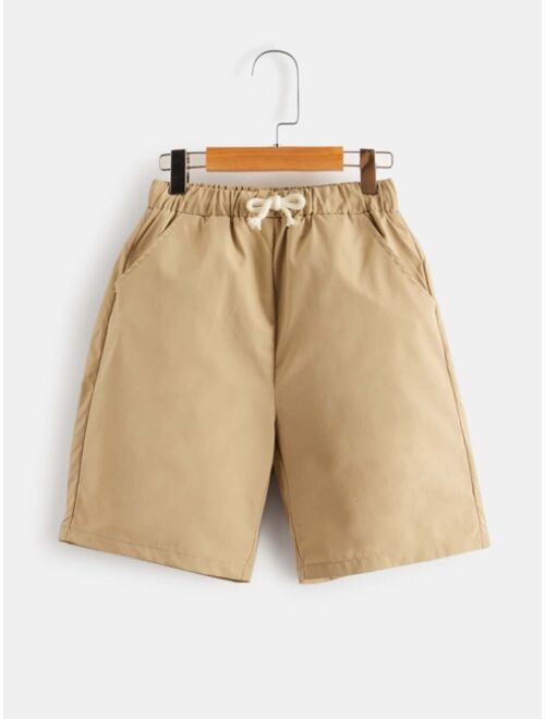 SHEIN Boys 3pcs Drawstring Waist Shorts