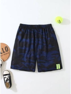 Boys Camo Print Shorts