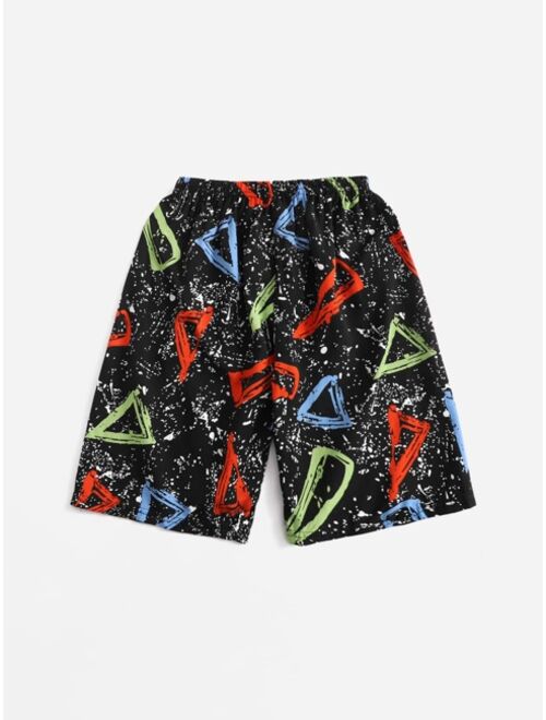 Shein Boys Allover Print Shorts