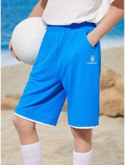 Boys Letter Graphic Shorts