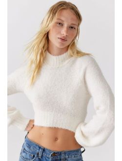 UO Avril Cropped Mock Neck Sweater